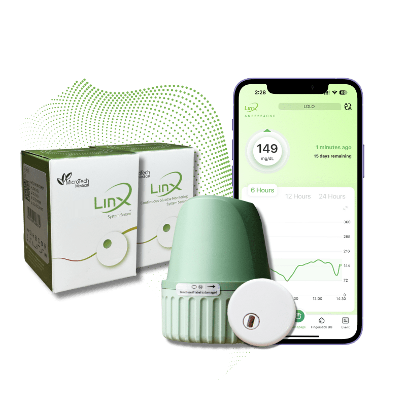 1 Month LinX Continuous Glucose Monitoring System – LinXCGM